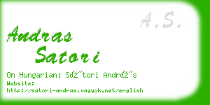 andras satori business card